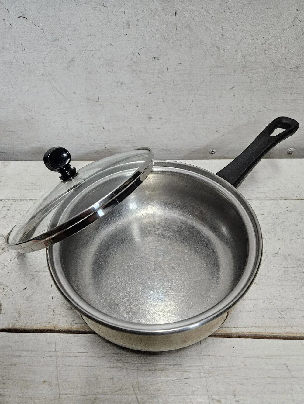 Vintage Regal Ware Pot/Lid Stainless Steel USA Collectible Kitchen Cookware 2qt